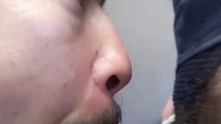Chubby Kodah Fillmore throat fucks hunky Cory Koons in a rough ass fucking session
