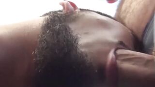 Chubby Kodah Fillmore throat fucks hunky Cory Koons in a rough ass fucking session