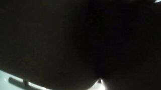 Babes anal plug and fingers in public