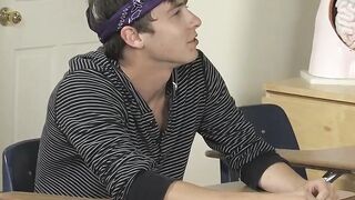 Turned on twink men enjoy rough stuffing session all alone