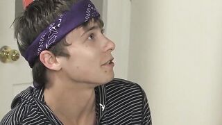 Turned on twink men enjoy rough stuffing session all alone