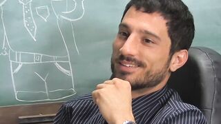 Stud teacher banging twink horny student with cute asshole