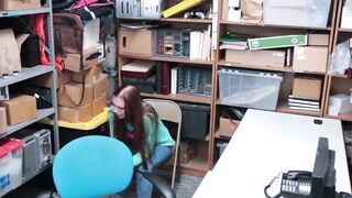 ShopliftersPunished.com - Redhead teen Ornella Morgan riding police dick before messy