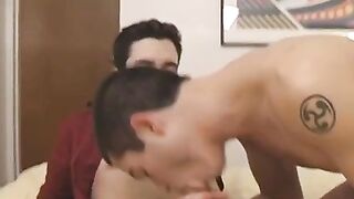 Winter Vance sucks twink partner off and strokes his penis Hoe 2