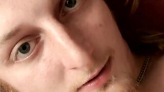 Long hair twink Kenneth Slayer having a hot fap session