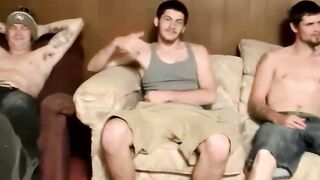 Str8Thugs.com - Straight inked dudes' competitive dick show and jerk off cum-fest