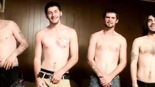 Str8Thugs.com - Straight inked dudes' competitive dick show and jerk off cum-fest