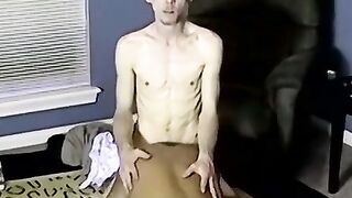 JoeSchmoeXXX.com - Lusty dude eagerly masturbates his fat schlong