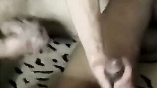 JoeSchmoeXXX.com - Lusty dude eagerly masturbates his fat schlong