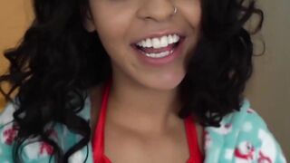 Latina stepsis Vienna Black is filled with stepbrothers cum