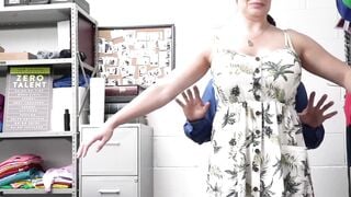 Klepto MILF Ryan Keely is caught again and today her ass is taking the punishment