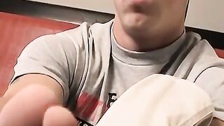 ToesXXX.com - Emo twink's foot sniffing and solo masturbation