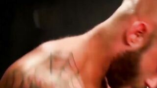 DaddyBondageBoy.com - Hardcore throat fucking for submissive and tied buff man's ulti