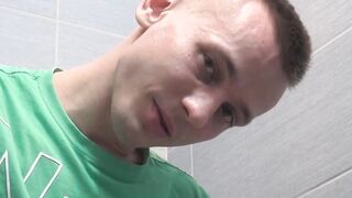 ForeskinFever.com - Twink Patrick stretches his foreskin during an intense bathroom w
