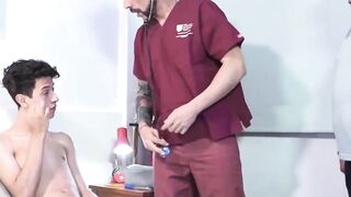 LecheLatinos.com - Wilson's post-checkup assault on his hairy doctor's dick