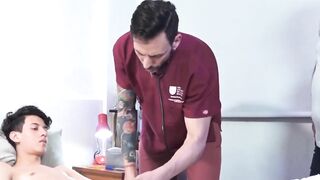 LecheLatinos.com - Wilson's post-checkup assault on his hairy doctor's dick