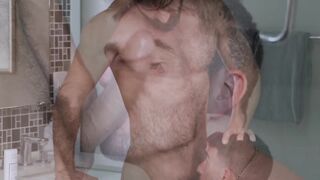Bearded hunk Adam Ramzi drills Liam Hunts tight asshole raw