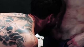 Submissive Alpha Wolfe worships a huge dick and craves for fisting and anal fuck