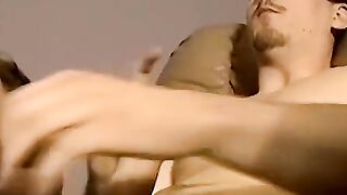 JoeSchmoeXXX.com - Good looking brown haired hunk wanks his fat fuck stick