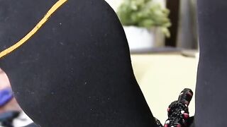 MaleFeetXXX.com - Tied up hunk Joey J receives vigorous foot licking