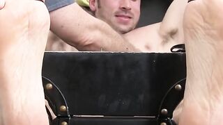 MaleFeetXXX.com - Handsome Leo Giamani helpless against relentless ticklers