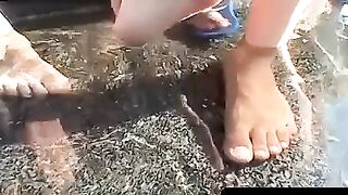 ToesXXX.com - Amateur twink's fleshlight play and foot admiration