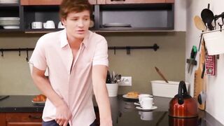BoysHD.com - Young men's kitchen play leads to rough bareback fucking session