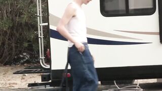 FamilyPornSite.com - Inked stud's raw fuck and creampie for stepson's pleasure