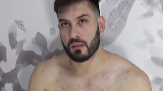 LecheLatinos.com - Blonde gay Dimitry rides Diego's cock to cum explosion