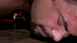 Curvy Aspen Brooks licks ass before ramming hunky Draven Navarro