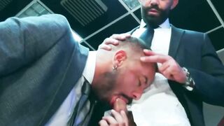 PlayingMen.com - Bruno Max sucks and rides Sir Peter's monster cock