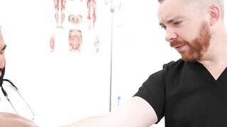 My hunky doctor Dominic Pacifico tested my endurance by fisting me roughly