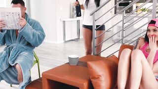 FamilyHandle.com - Teenage stepdaughter Brenna Sparks gets pounded hard from behind