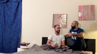 BreedingMeRaw.com - Two muscular daddies hook up for rough and intense bareback actio
