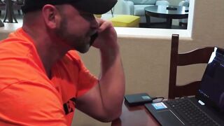 BreedingMeRaw.com - Buff dude watches gay porn before deep bareback fucking