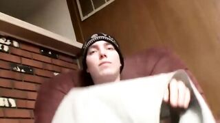 Str8Thugs.com - Straight guy's mouth-filling cum shot session after an intense jerk o