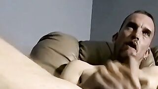 JoeSchmoeXXX.com - Nasty homeboy tries really hard to stroke his schlong