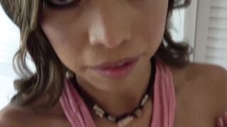 Slutty stepsis Vivianna Mulino is fucked roughly by stepbro