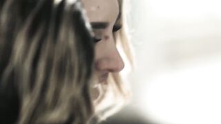 Ella Reese's blonde challenge with two cocks, one pleasure