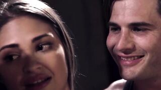 Mona Azar's shared hard cock with Nathan Bronson's rocking dick