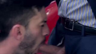 PlayingMen.com - Classy men fuck outside during snow season with deep and hard stroke