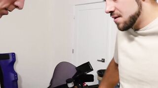 NextDoorXXX.com - Isaac Parker gags on Dante Colle's throbbing cock