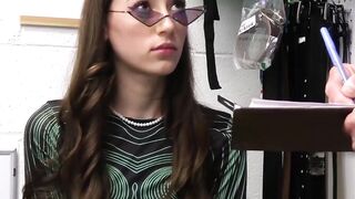 ShopliftersPunished.com - Officer Tommy Gunn's big cock pleasured by brunette
