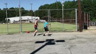 Playful jocks hide for a quick blowjob and anal drilling