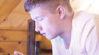 IncestGay.com - Slutty twink deepthroats and gets barebacked by stepdad