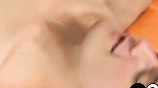 Gorgeous skinny twink roughly fucked by his cute lover