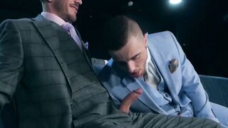 Bearded businessmen Franky Fox and Jp Dubois hard bareback Hoe 2