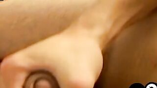 Handsome Kelly Cooper masturbates while touching himself