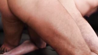 HardcoreBears.com - Hunky daddy Dale Savage rides tattooed bears big cock wildly