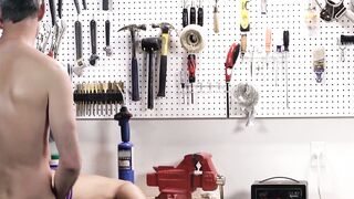 SayUncleNetwork.com - Daddy's workshop becomes a raw fucking playground for stepson's